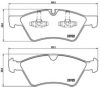 BREMBO P 50 063 Brake Pad Set, disc brake